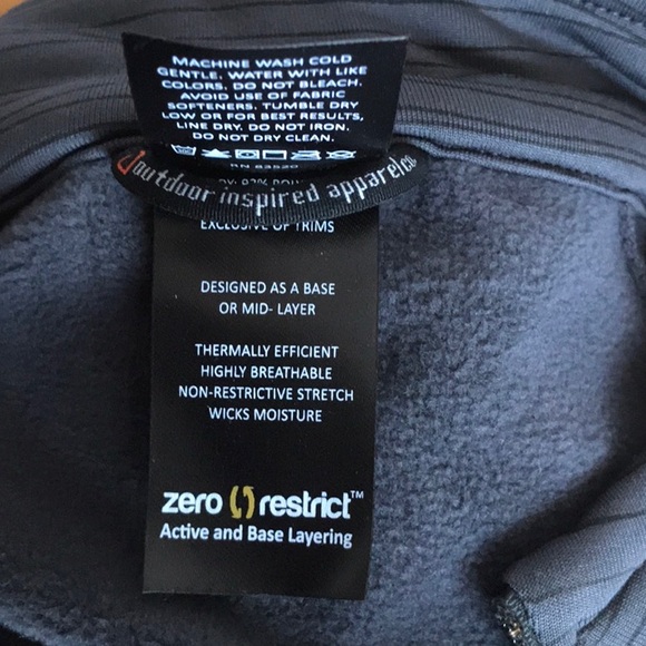 Avalanche 1/4 zip Pull Over, Gray size L - Picture 7 of 7